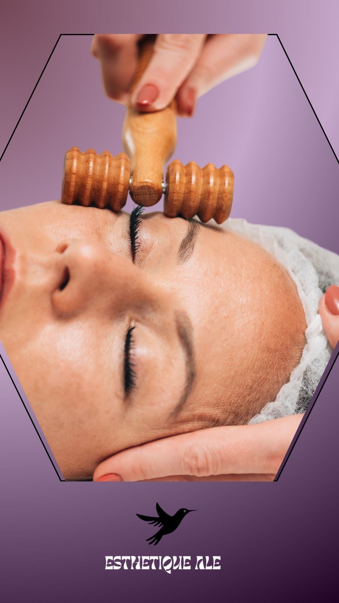 Maderothérapie pour le visage, soin de la peau en profondeur